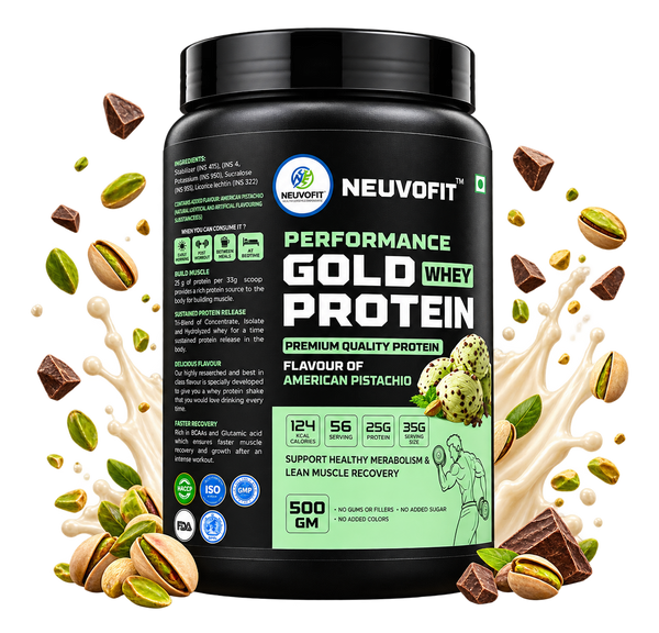 Neuvofit Performance Gold Whey Protein – American Pistachio