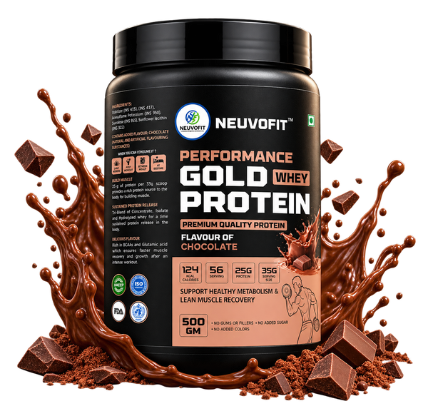 Neuvofit Performance Gold Whey Protein – Dark Chocolate