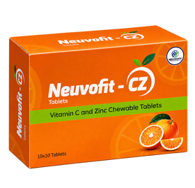 Neuvofit-CZ – Vitamin C & Zinc Chewable Tablets (10 Tablets)