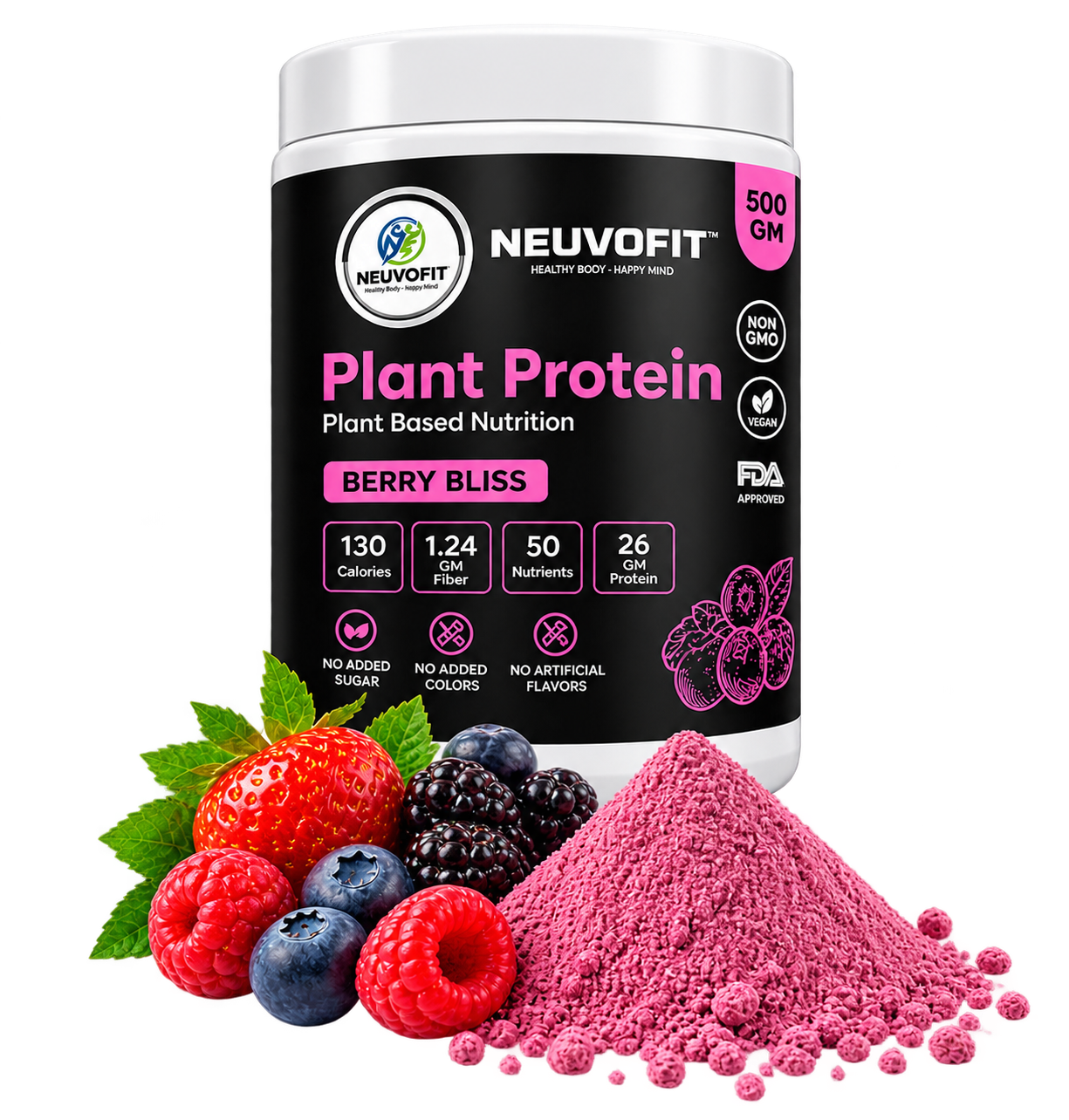 Neuvofit Plant Protein – Berry Bliss