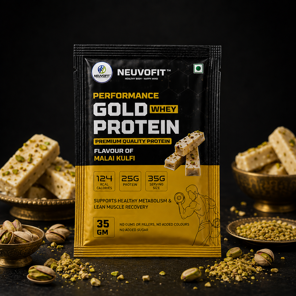 Neuvofit Performance Gold Whey Protein – Trial Pack (100g, All 3 Flavours)