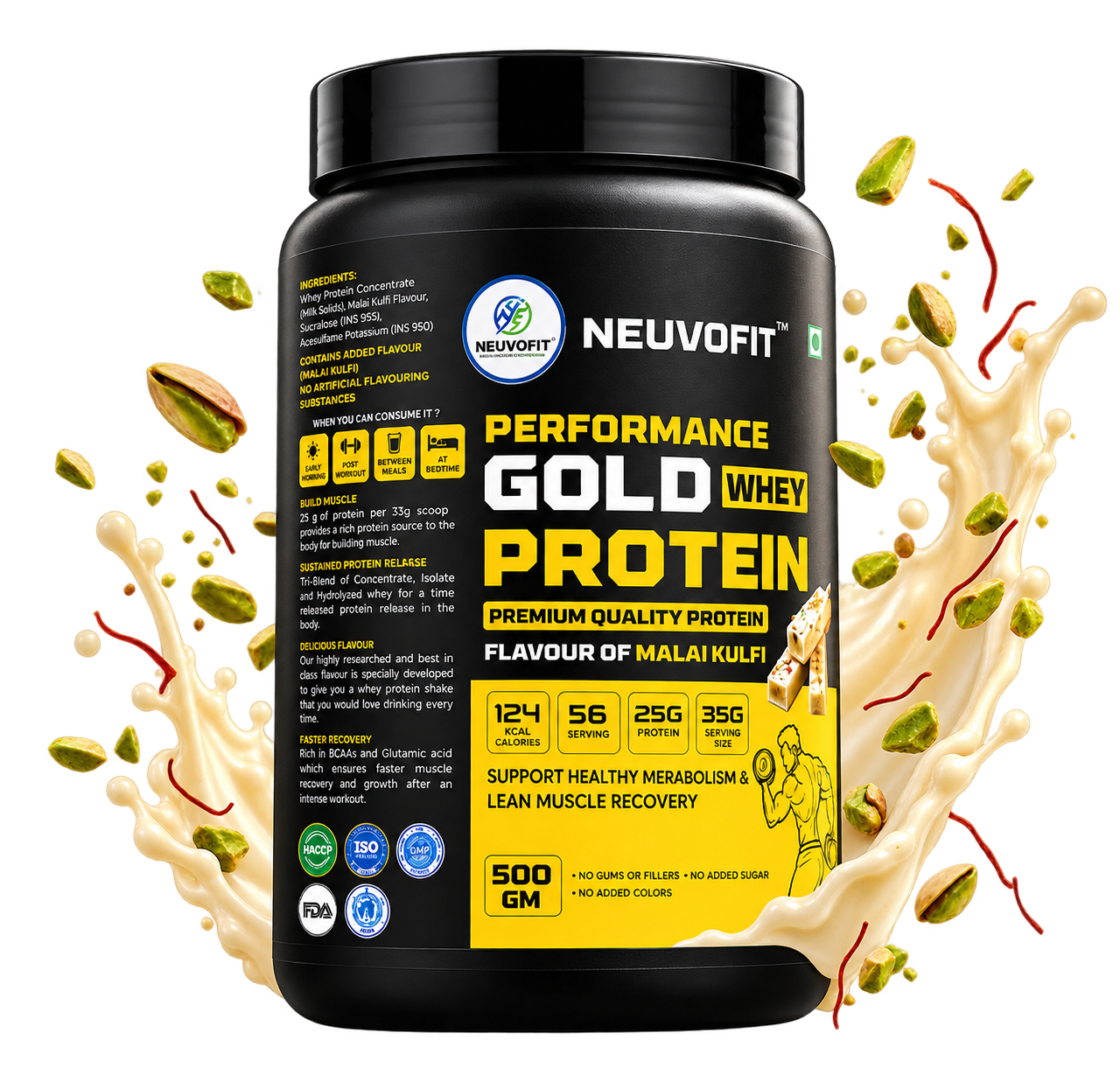 Neuvofit Performance Gold Whey Protein – Malai Kulfi